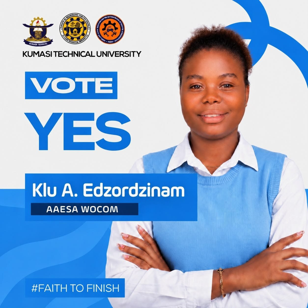 Klu A. Edzordzinam campaign poster